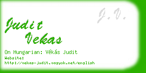 judit vekas business card