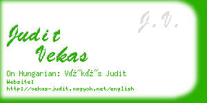 judit vekas business card